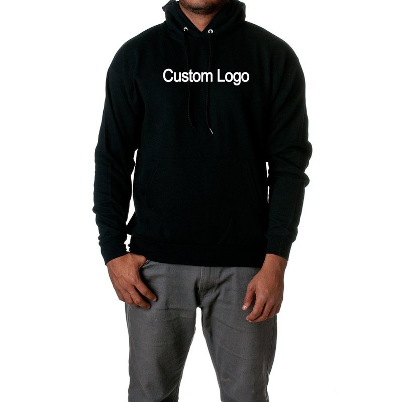 100 Cotton Men'S Hooded Sweatshirt Eco-Friendly Streetwear Sweatshirts Oversize Solid