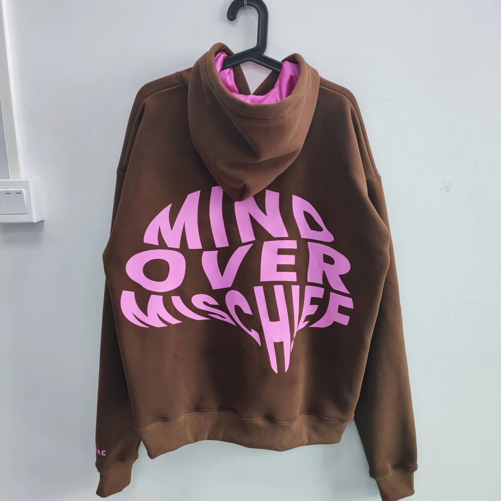2024 Vintage Heavyweight 480g Casual Hooded Sweatshirt for Men Thick Dense Fleece Drop Shoulder Custom Oversized Hoodies - Image 6
