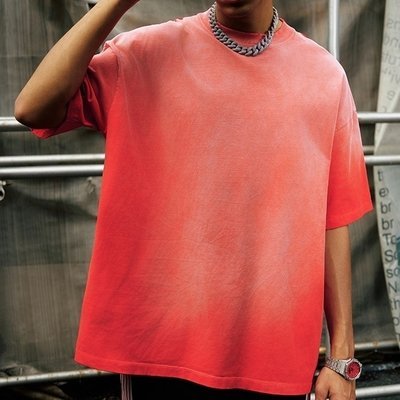 250 Gsm Oversized Streetwear Vintage Sun Faded Acid Wash T Shirt Oversized Men'S - Image 5