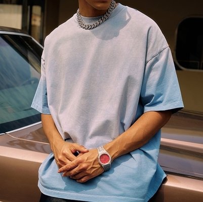 250 Gsm Oversized Streetwear Vintage Sun Faded Acid Wash T Shirt Oversized Men'S
