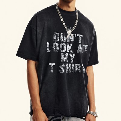 320Gsm Acid Wash Oversized T Shirt Tee Cotton Heavyweight T Shirt Vintage Sun Faded Streetwear - Image 2