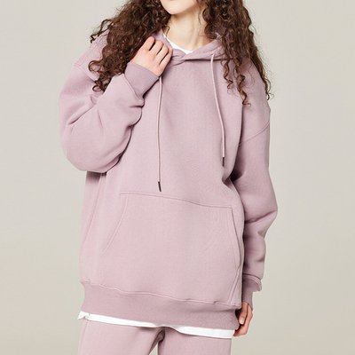 350G-700G Cotton French Terry Fleece Hooded Sweatshirt Men'S Oversized Loose Drop Shoulder - Image 2