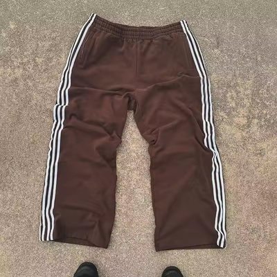 360Gsm 400Gsm French Terry Sweatpants with Custom Stripes and Flare Stacked Baggy Style - Image 6