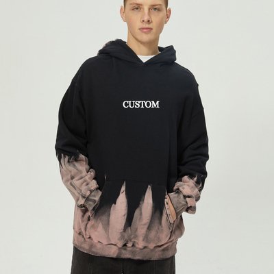 4x 4xl 3x Hooded Sweatshirt Streetwear Vintage Washed Oversized French Terry Hoodie Tie Dye - Image 7