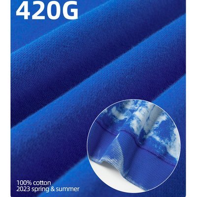 4x 4xl 3x Hooded Sweatshirt Streetwear Vintage Washed Oversized French Terry Hoodie Tie Dye - Image 5