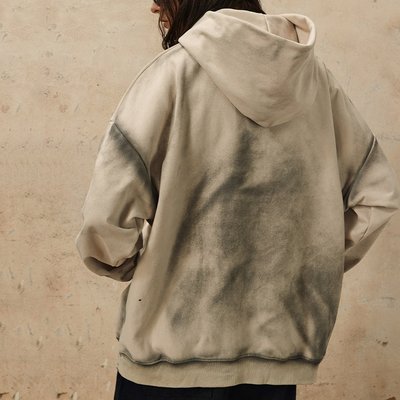 500gsm Knitted Oversized Patch Embroidery Logo Men'S Vintage Pullover Hooded Sweatshirt Men'S - Image 3