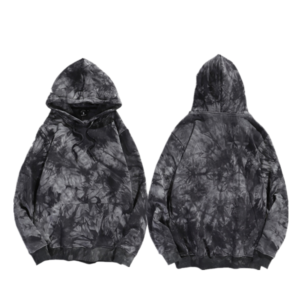 Customized Logo Tie-Dyed Heavyweight 100% Cotton Fleece Terry Hoodies Women Winter American Fashion Brand Couple Stock Print