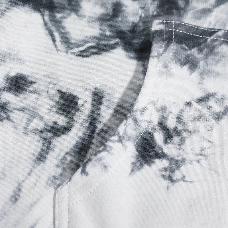 Hot Sale Winter Tie-dye Hoodies 100% Cotton Tie Dye Pullover Custom logo Embroidery Tie Dye Hoodie for Mens - Image 3