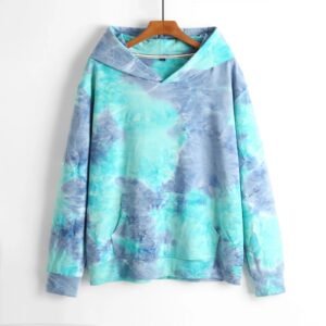 Manufacturer's High Quality Custom Logo Streetwear Pullover Men's Tie Dye Hoodie Custom Logo Streetwear Pullover for Autumn Unique Tie Dye Design
