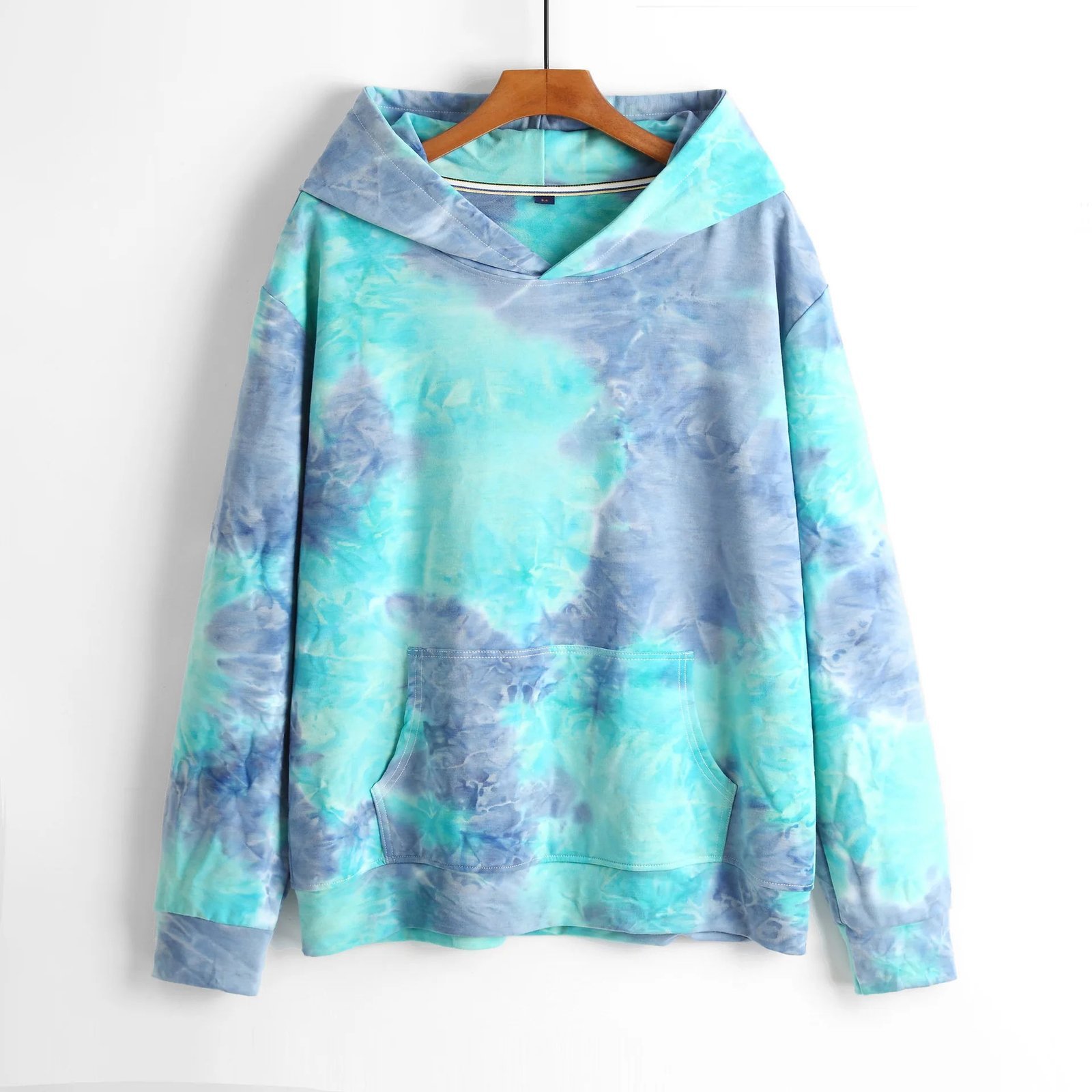 Manufacturer's High Quality Custom Logo Streetwear Pullover Men's Tie Dye Hoodie Custom Logo Streetwear Pullover for Autumn Unique Tie Dye Design