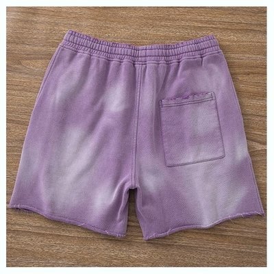 Acid Wash Cycling Shorts Distressed Ripped Hole Acid Washed Sweat Shorts Breathable Fabric - Image 5