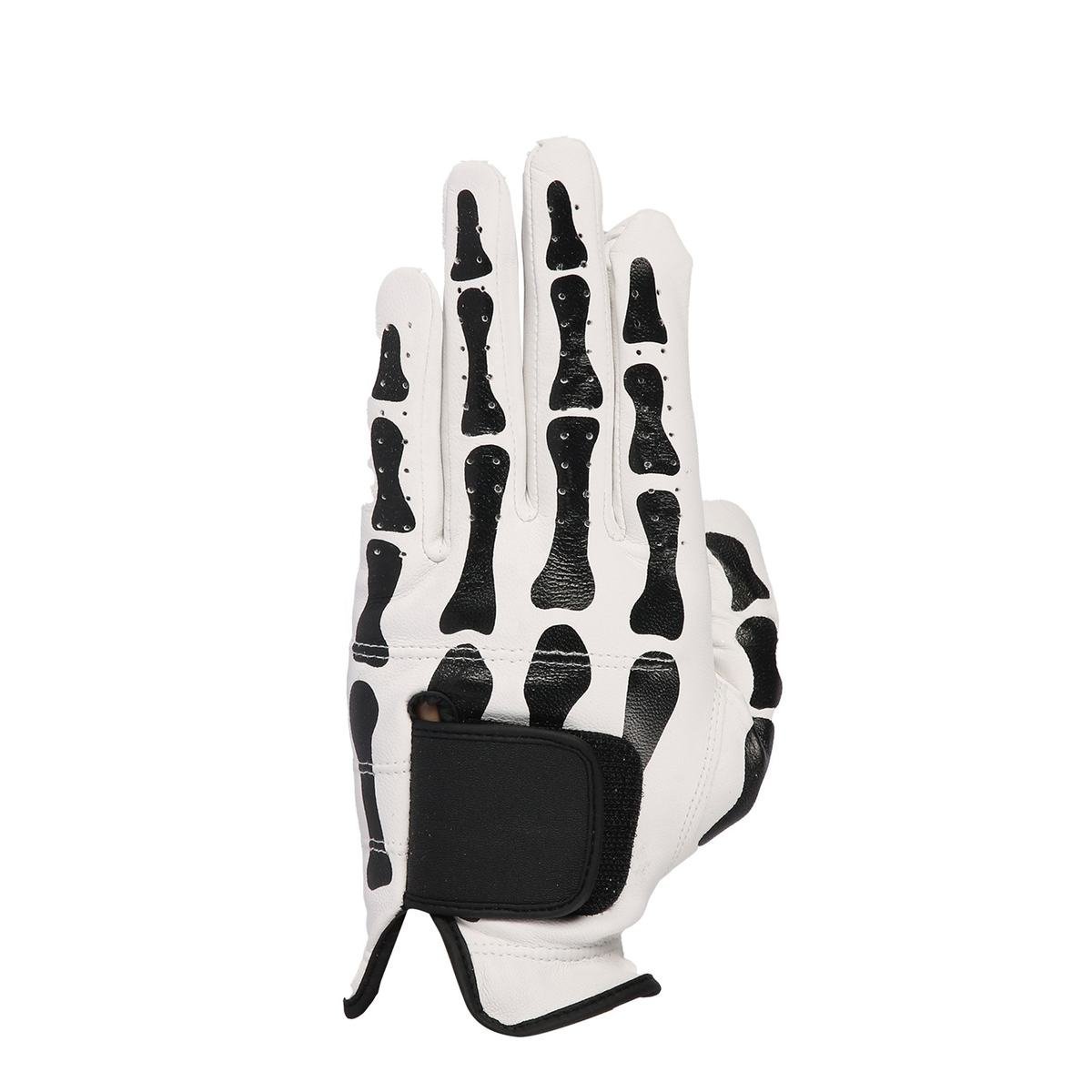 Best Selling Breathable Mesh Golf Gloves – White & Black Cabretta Leather with Magnetic Ball Marker – All Weather Use - Image 3