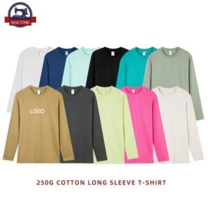 Boys Brown Blue Long Sleeve Shirt Oversized White Blank Thermal Full Sleeve T Shirts Casual Wear