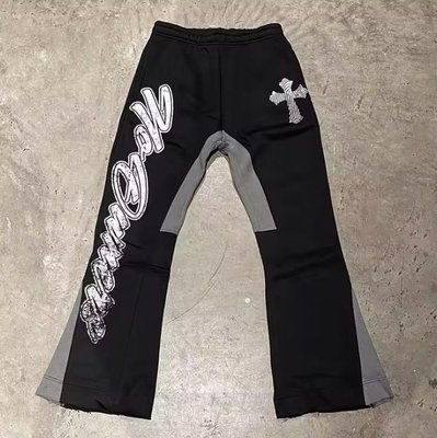 Breathable Joggers Track Pants 100% Cotton Custom Sweat Pants Flared Sweatpants for Men - Image 3