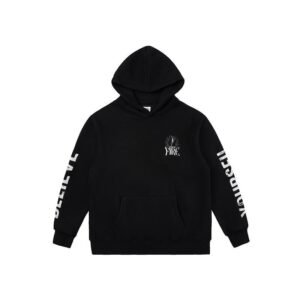 Charming Custom Autumn New Men's Essential Hoodie Loose Fit Solid Crocheted Digital Printing White Letters Fitness Winter