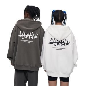 Charming Custom Autumn Winter New Trendy Brand Zipper Jacket Men's Wear Loose Printed Hooded Sweatshirt Pullover Couple Wear