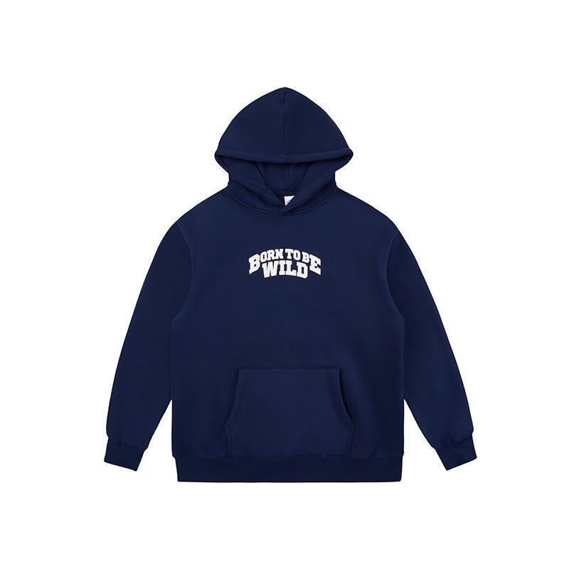 Charming Custom Winter New Fashion Men's Women's Hooded Pullover Wear American Foam M-shaped Loose Knitted 100% Cotton - Image 3