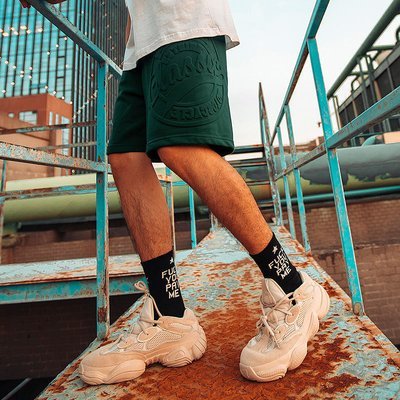 Colorful Cycle Mens Acid Wash Biker Shorts Set Workout Cotton Casual Daily Life - Image 5