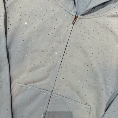 Custom 2025 Streetwear Heavyweight Rhinestone Hoodie Unisex Blank Vintage Sun Faded Acid Wash Zip Up Oversized Hoodies - Image 9