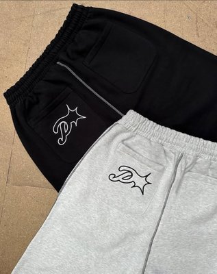 Custom 500 Gsm French Terry Wide Leg Sweatpants Embroidery Adjustable Drawstring Cuff Baggy Track Pants for Men - Image 2