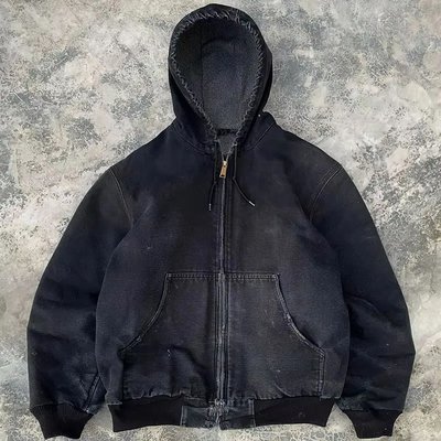 Custom Acid Washed Oversized Distressed Sweatshirt Drawstring Denimx Zip Up Hoodie Jackets