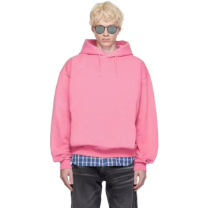 Custom Blank Unisex Premium Graphics Hoodies Oversized Heavyweight 500 Gsm Pullover Luxury pink 100% Cotton Hoodie for Men