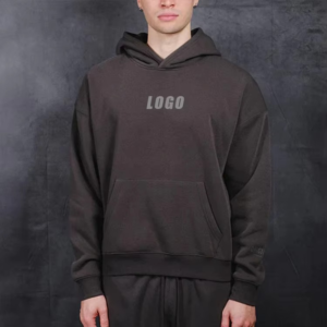 Custom Embroidered High Quality Unisex Streetwear Drop Shoulder Heavy Weight Organic Cotton Oversized Pullover Men Fleece Hoodie