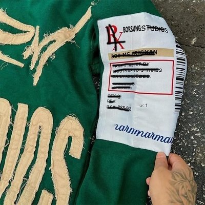 Custom Embroidery Hoodie With Embroidery Men'S Streetwear Patch Vintage Acid Wash Cropped Hoodie - Image 3