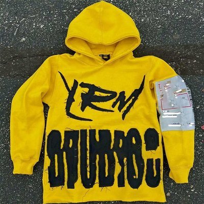 Custom Embroidery Hoodie With Embroidery Men'S Streetwear Patch Vintage Acid Wash Cropped Hoodie - Image 5