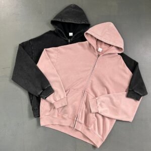 Custom Heavyweight 100% Cotton Sun Faded Acid Wash Patch Applique Embroidered Cropped Print Hoodie for Men Y2k Moq10