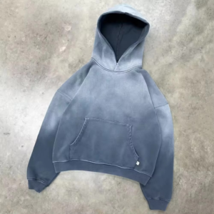 Custom High Quality Pullover Hoodie Blank Oversized French Terry Heavyweight Vintage Acid-Washed Sun Fade Hoodie