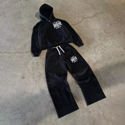 Custom Lightweight French Terry Cotton Cut Raw Hem Cropped Vintage Acid Wash Sun Faded Blank Zip Up Baggy Hoodie - Image 2