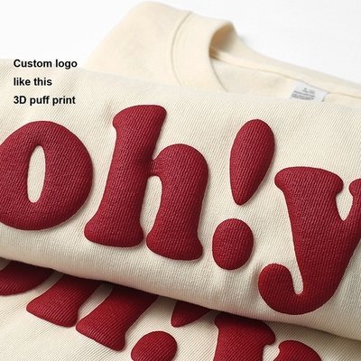 Custom Logo 3D Foam Puff Print Graphic T Shirt in Supima Cotton for Men's Streetwear - Image 6