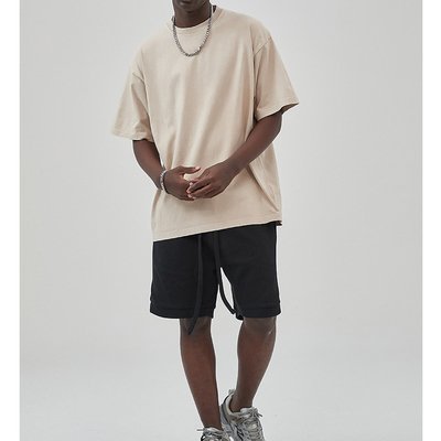 Custom Logo Design Washed T Shirts for Men Oversized Drop Shoulder Tee in 100% Cotton - Image 5