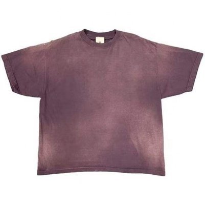 Custom Logo Heavyweight Hip Hop Style 300 Grams Acid Washed Oversized Distressed TshirtCustom Logo Heavyweight Hip Hop Style 300 Grams Acid Washed Oversized Distressed Tshirt - Image 3
