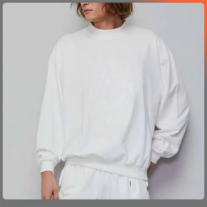 Custom Logo Men's Sweatshirts Oversize Combed Cotton Blank Pullover Custom Printing Streetwear Men's Hoodies & Sweatshirts