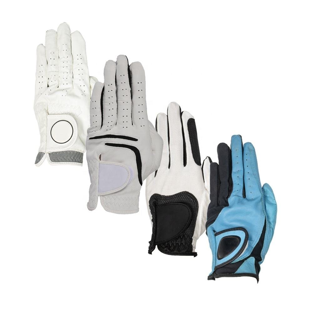 Custom Logo Private Label Cabretta Leather Breathable Golf Rain Gloves for Men with Individual Packaging - Image 5