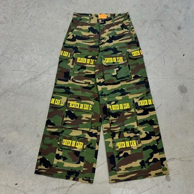 Custom Loose Baggy Wide Leg Camouflage Real Tree Camo Pants Sweatpants Cotton Multiple Pockets Cargo Trousers