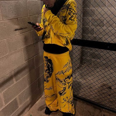 Custom Men Sweatsuit Tracksuits All Over Graffiti Print Vintage Acid Wash Zip Up Hoodies and Sweat Pants Set for Adults - Image 6