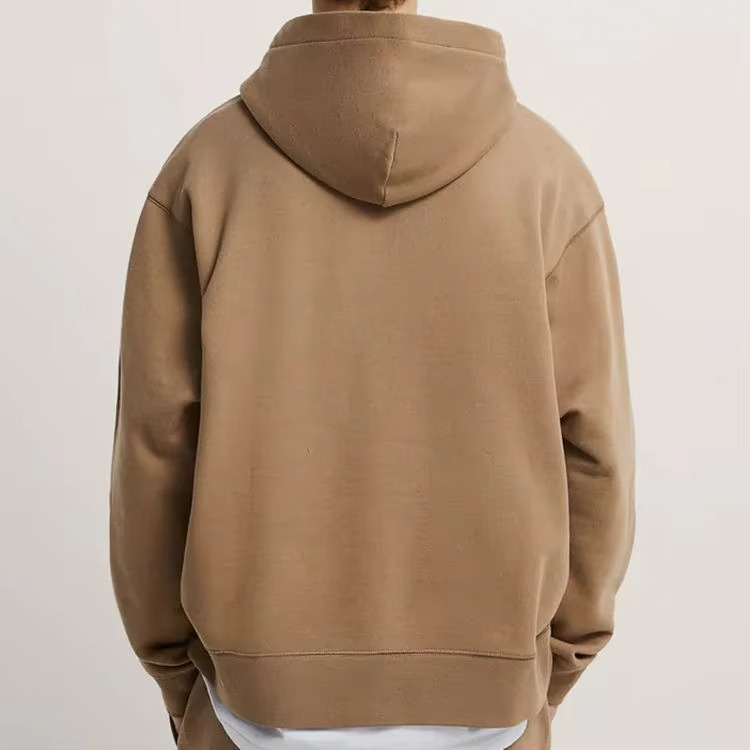 Custom Men'S 100% Cotton Hoodies Thick French Terry High Quality Oversized Drop Shoulder Streetwear Custom Logo Pullover Hoodie - Image 4