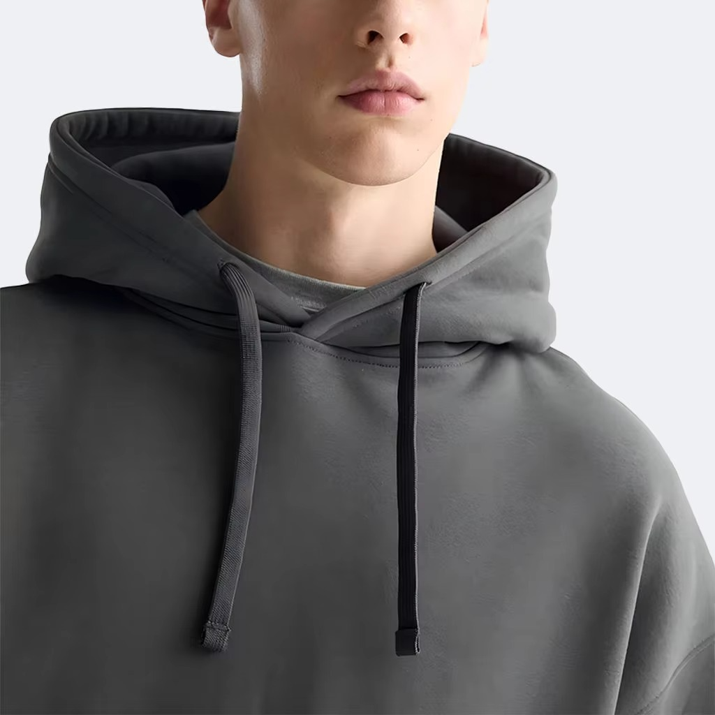 Custom Men'S 100% Cotton Pullover Hoodie High Quality Streetwear With Logo Printing Drop Shoulder and Hooded Collar for Winter - Image 3