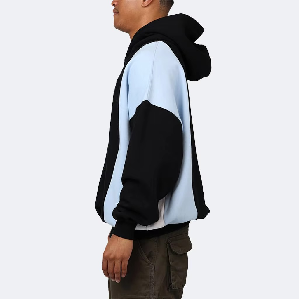 Custom Men'S Hoodie Manufacturers 100%Cotton Oversized Drop Shoulder 500Gsm Heavy Weight Streetwear Hoodie for Men - Image 2