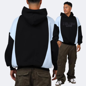 Custom Men'S Hoodie Manufacturers 100%Cotton Oversized Drop Shoulder 500Gsm Heavy Weight Streetwear Hoodie for Men