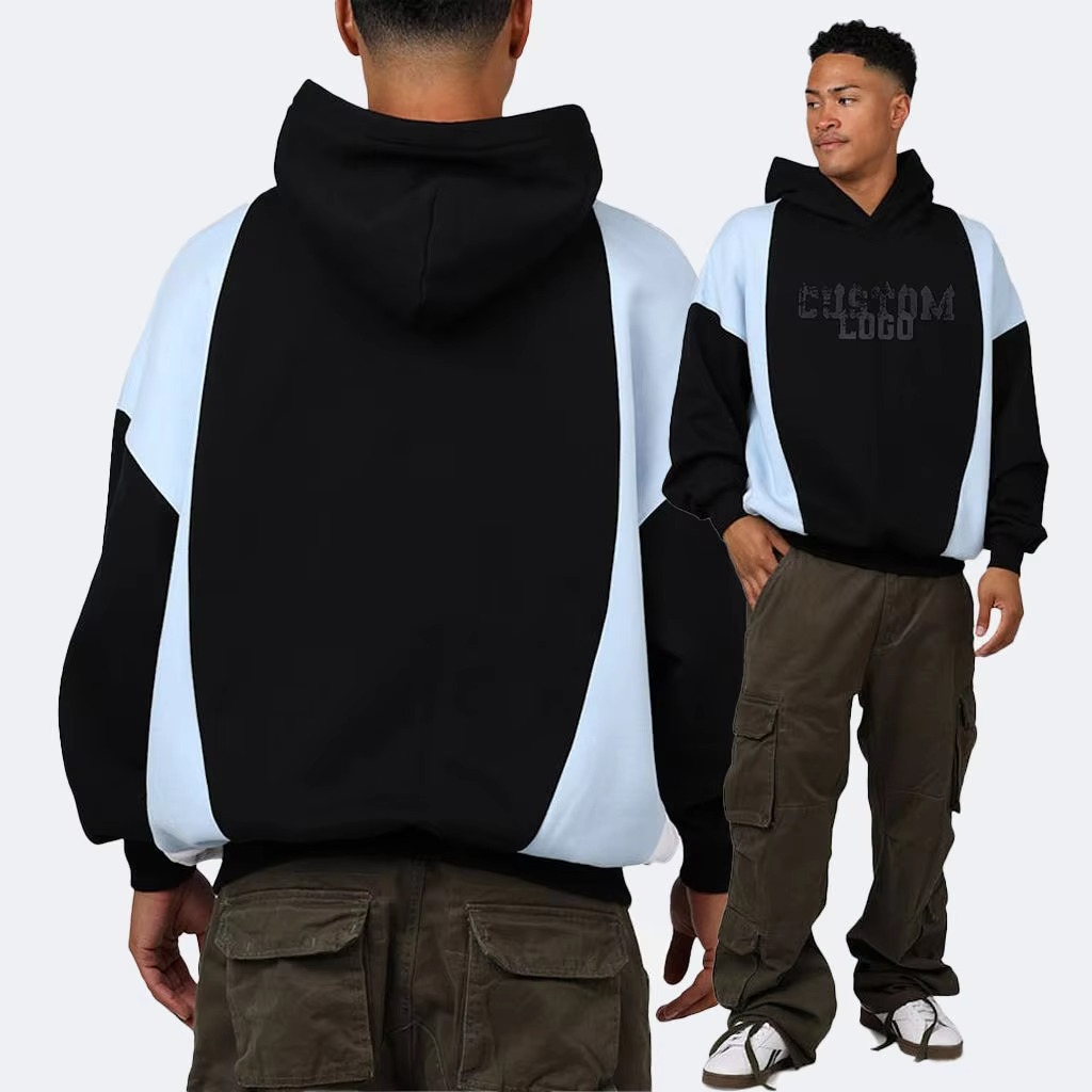 Custom Men'S Hoodie Manufacturers 100%Cotton Oversized Drop Shoulder 500Gsm Heavy Weight Streetwear Hoodie for Men