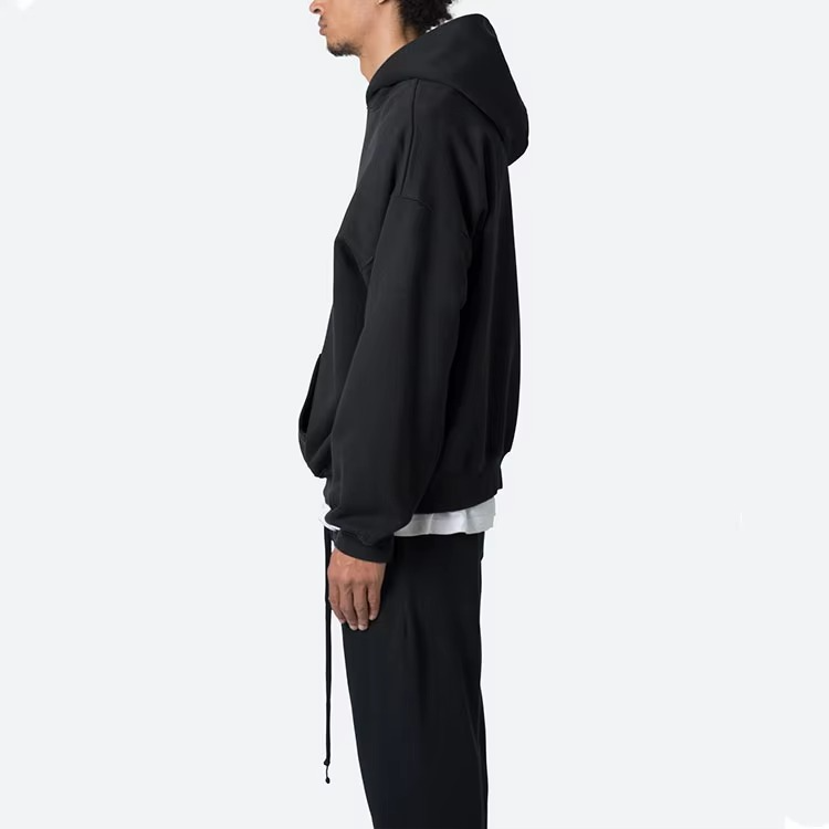 Custom Men's Hoodies Heavy Weight High Quality 100% Cotton 360 Gsm Relaxed Fit Dropped Shoulder Pullover Hooded Sweatshirt - Image 3