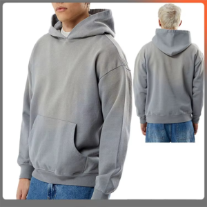 Custom Men's Hoodies Oversized Acid Wash Blank Vintage Pullover Hoodie Manufacturers High Quality Hoodie for Men