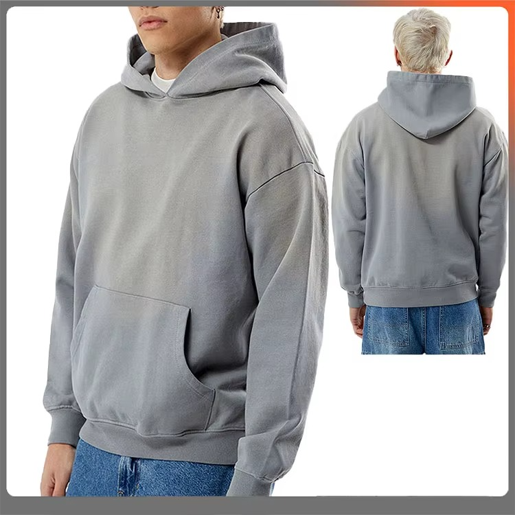Custom Men's Hoodies Oversized Acid Wash Blank Vintage Pullover Hoodie Manufacturers High Quality Hoodie for Men