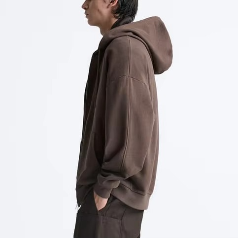 Custom Men's Hoodies Zip up Oversize Hoodie Puff Printing logo Streetwear Double Zip Hoodie for Men - Image 4