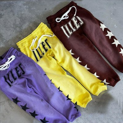 Custom Mens Two-Piece Set Heavyweight Pullover Printed Distressed Vintage Acid Wash Tracksuit - Image 2