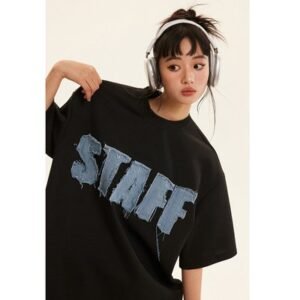 Custom Needle Detection Heavy Weight 400 gsm Cotton Oversized Drop Shoulder T shirt
